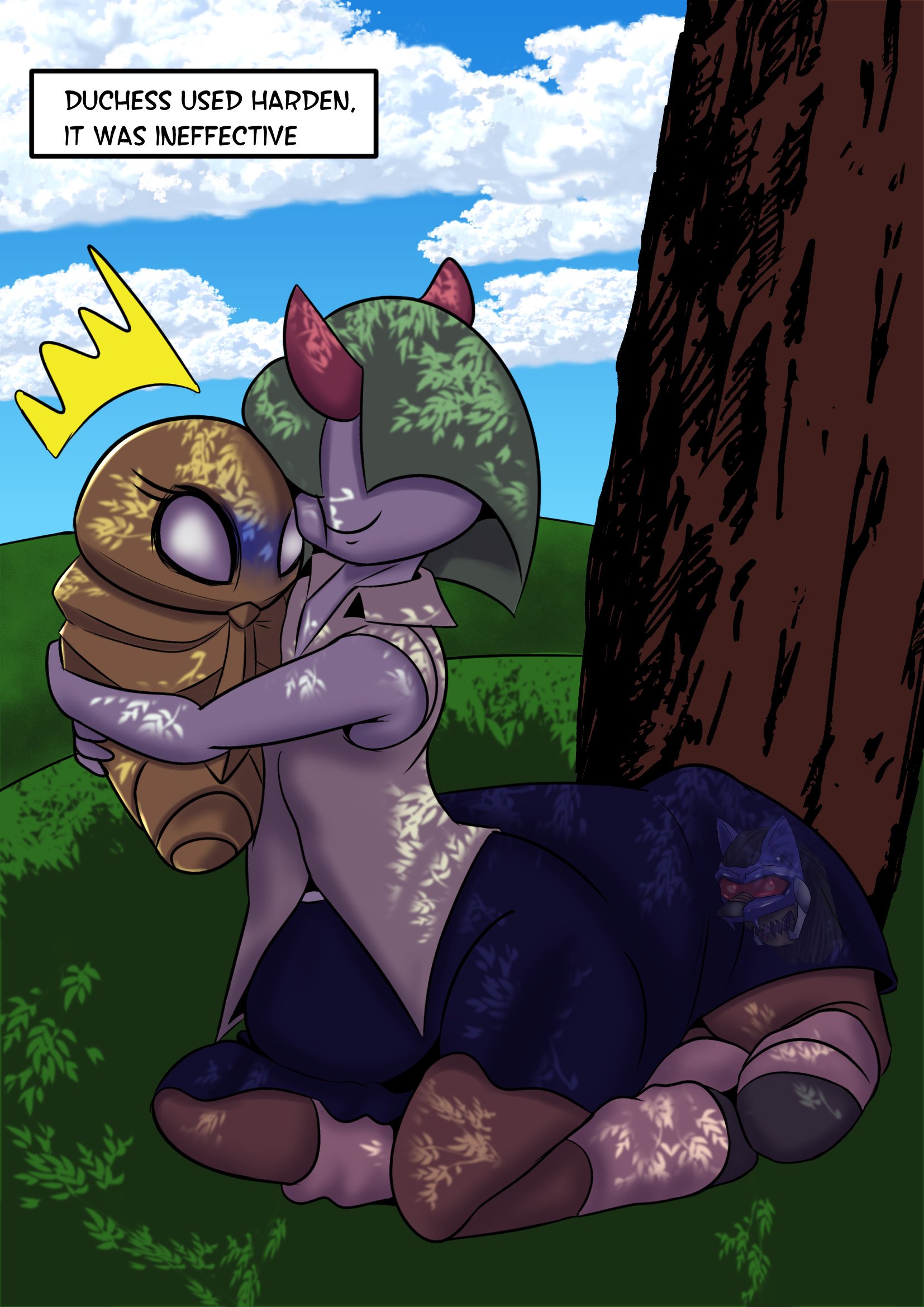 lil aria and her new friend >w< commission done (character belog to a friend)