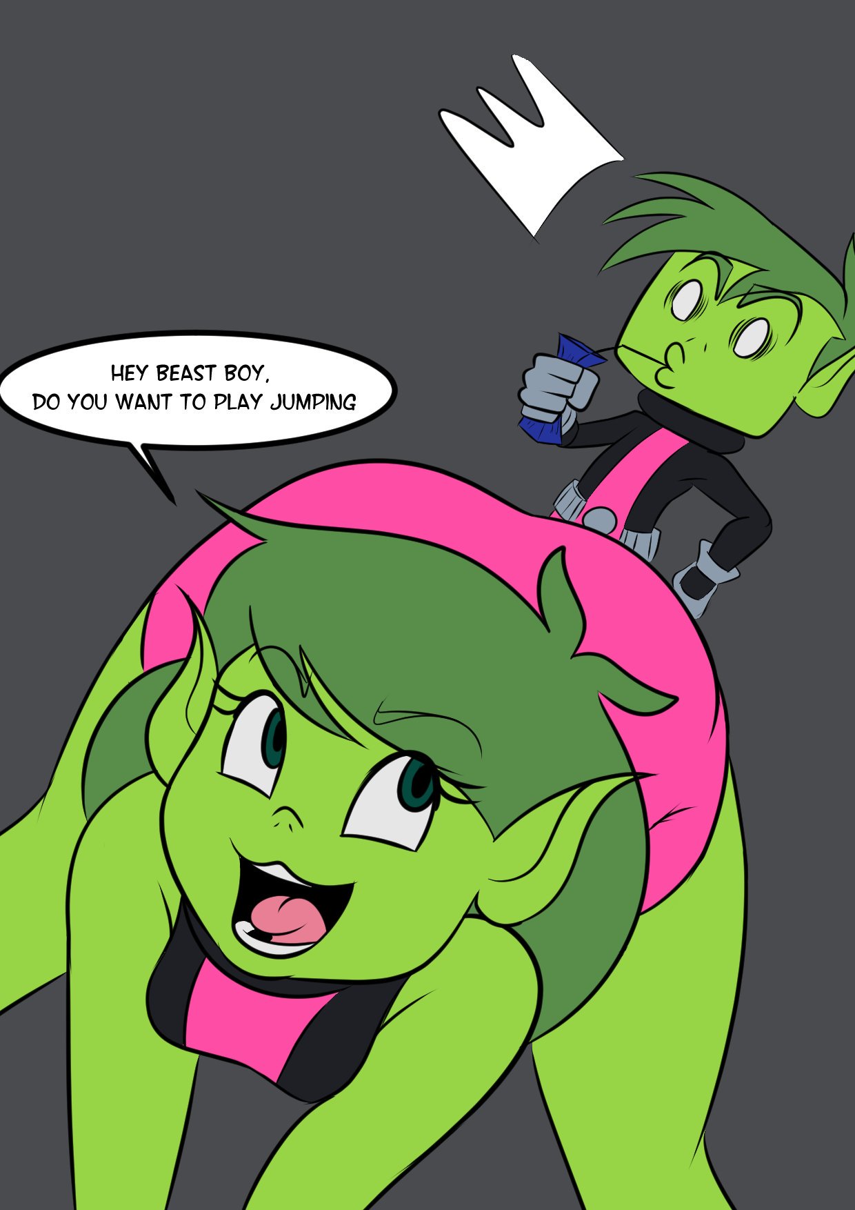 from teen titans go, beast girl chapter, hope you enjoy it
