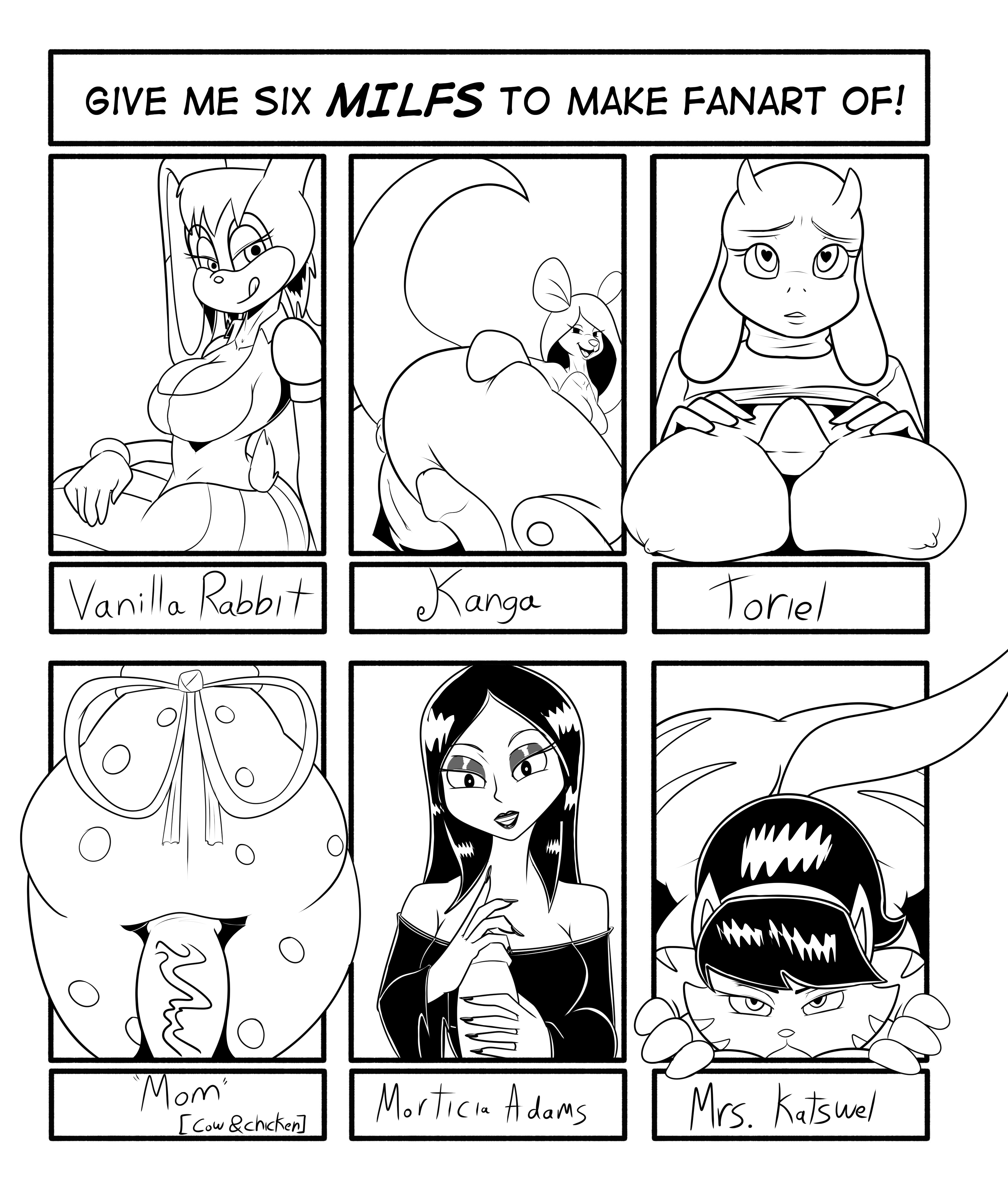 there you go, six sexy milfs for you, hope you like it °w°