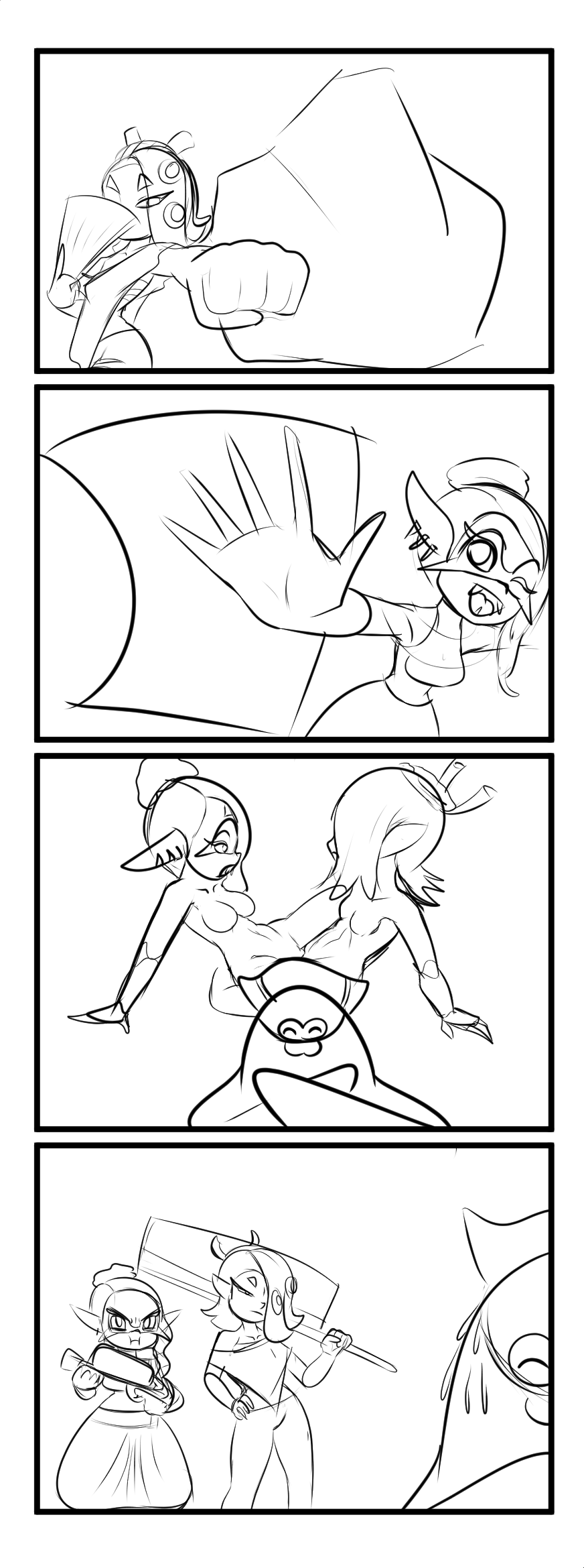 quick sketch of an joke i had from the last splatfest, hope you like it XD