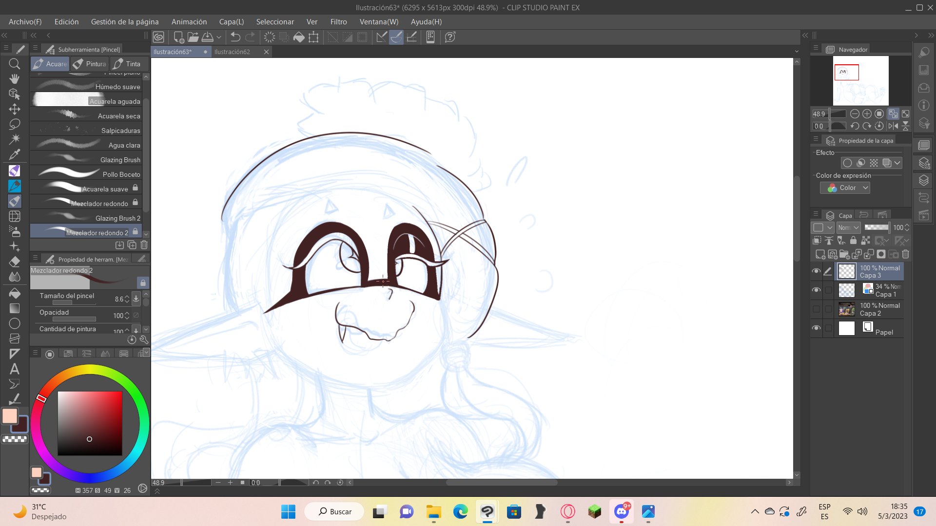 drawing some splatoon.