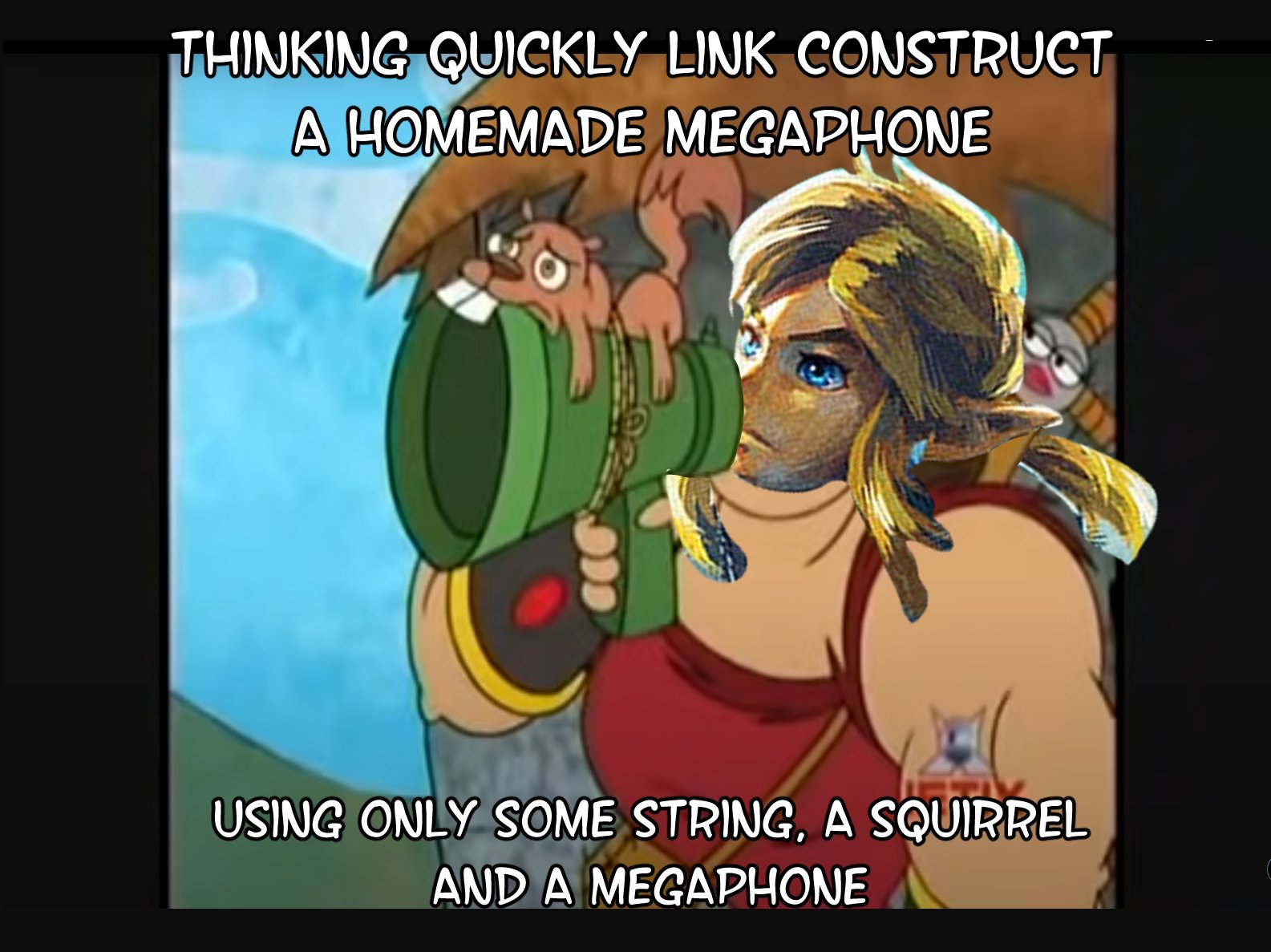 mis pensamientos despues de ver el nuevo avance de las lagrimas del reino... confirmado, link ahora es un orco de warhammer 40K