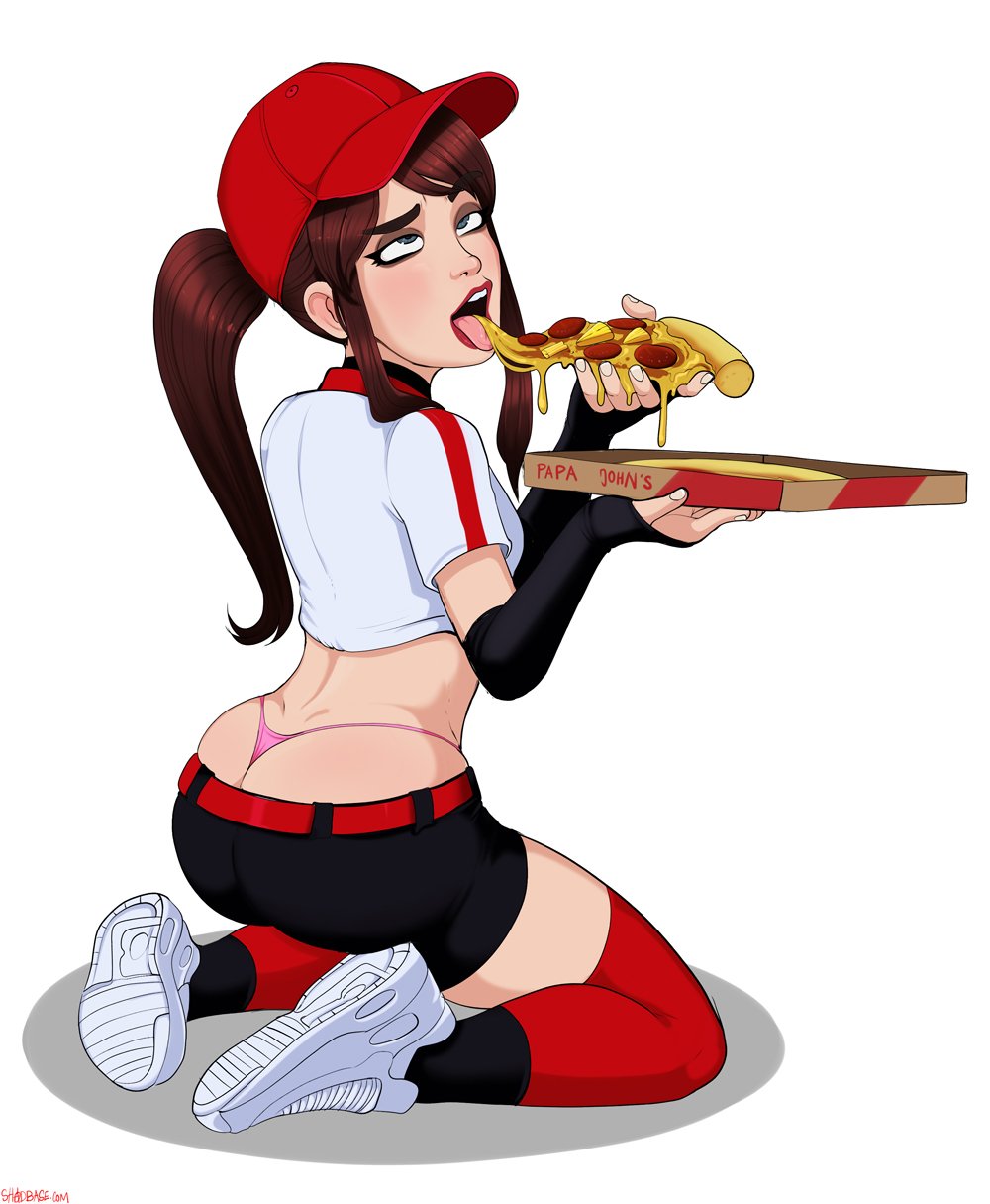 "Sneaky Pizza" - It's always nice to eat some of it.