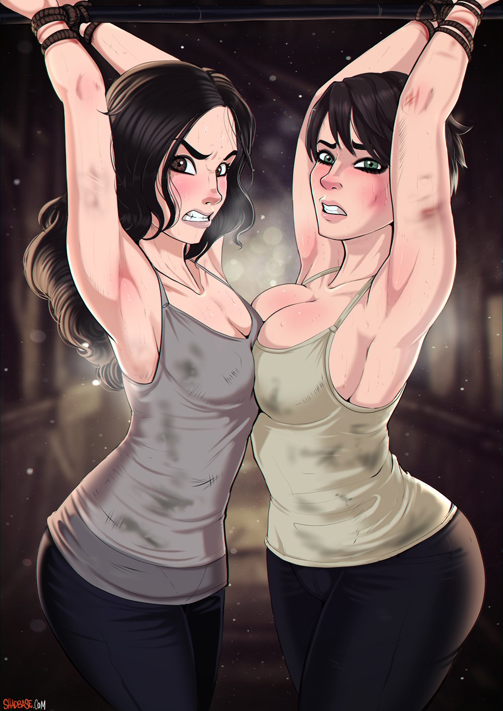 "Mia & Zoe captured" - These bitches are from the #ResidentEvil 7 game. Wich one you'll choose you naughty boy?