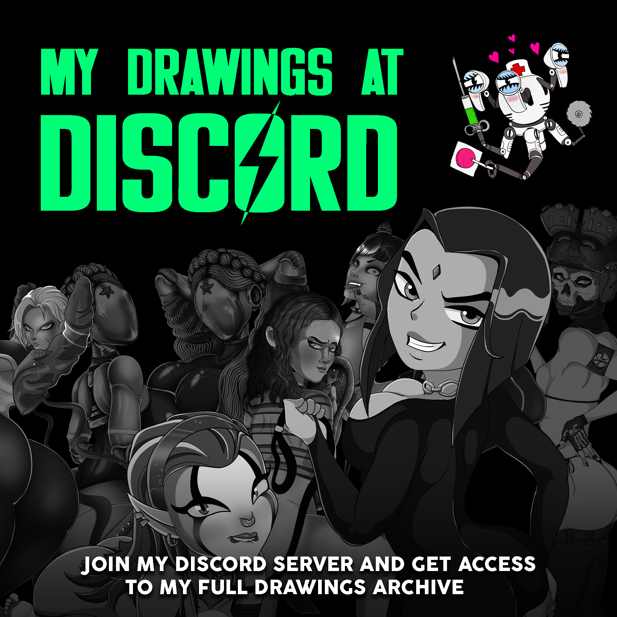 ALL OF MY DRAWINGS ARE IN MY DISCORD SERVER. - JOIN NOW HERE!:
