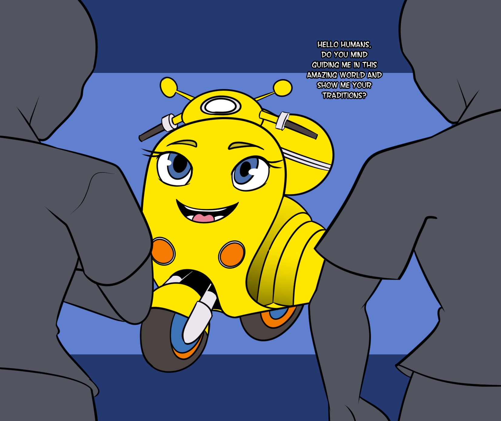 humans are very friendly , maybe too "friendly"