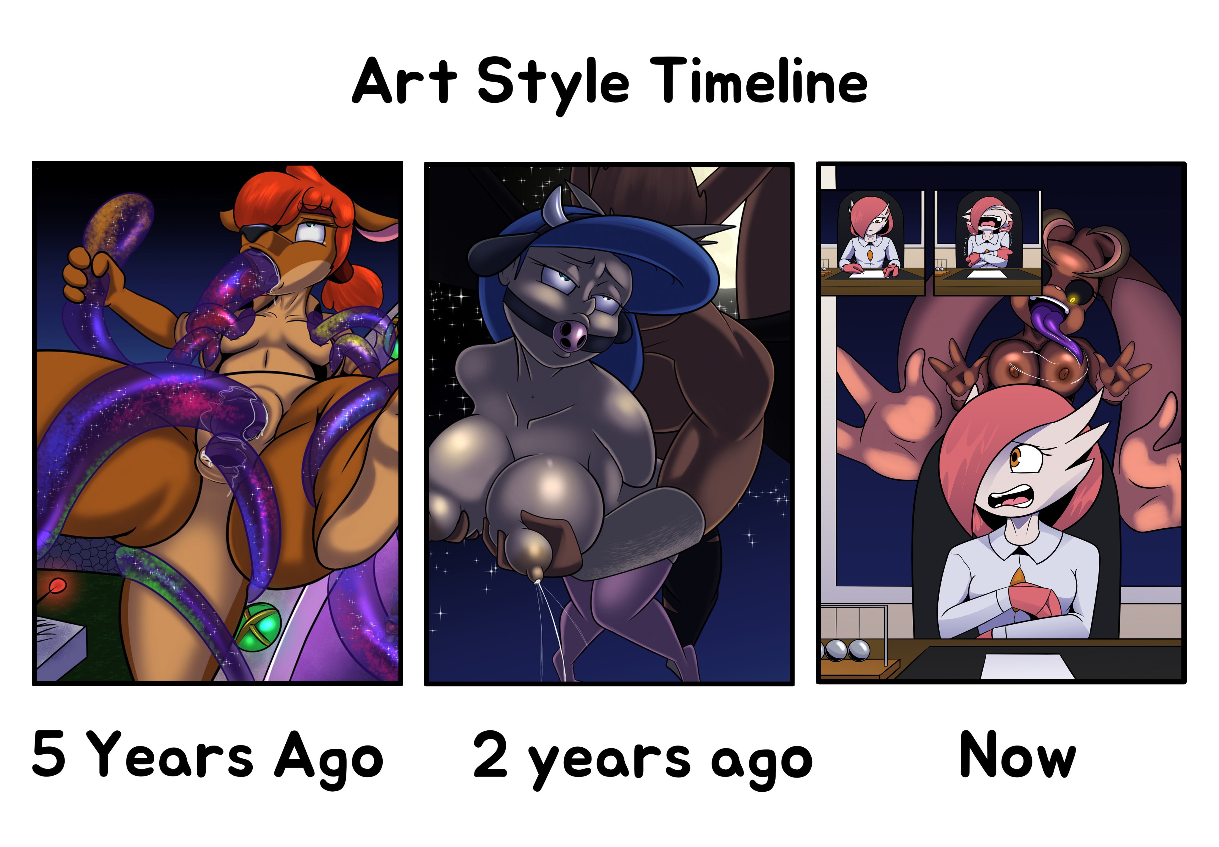 the evolution of the years + a 10 years ago