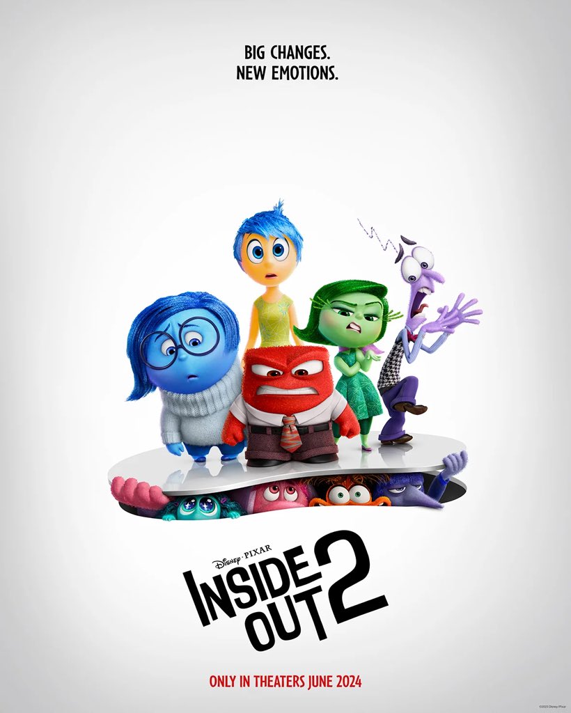 I loved so much the first Inside Out and I want to give some hope for the sequel after so long Disney/Pixar made recently