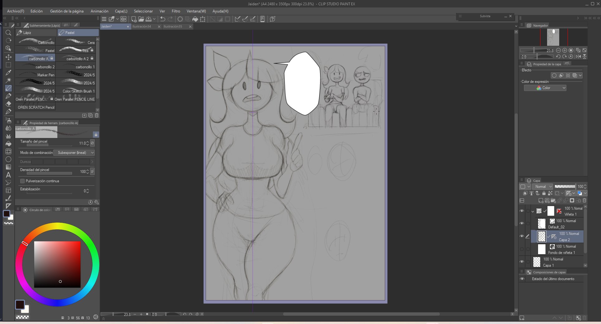 starting Jaiden's comic, I lost the script so I have to improvise