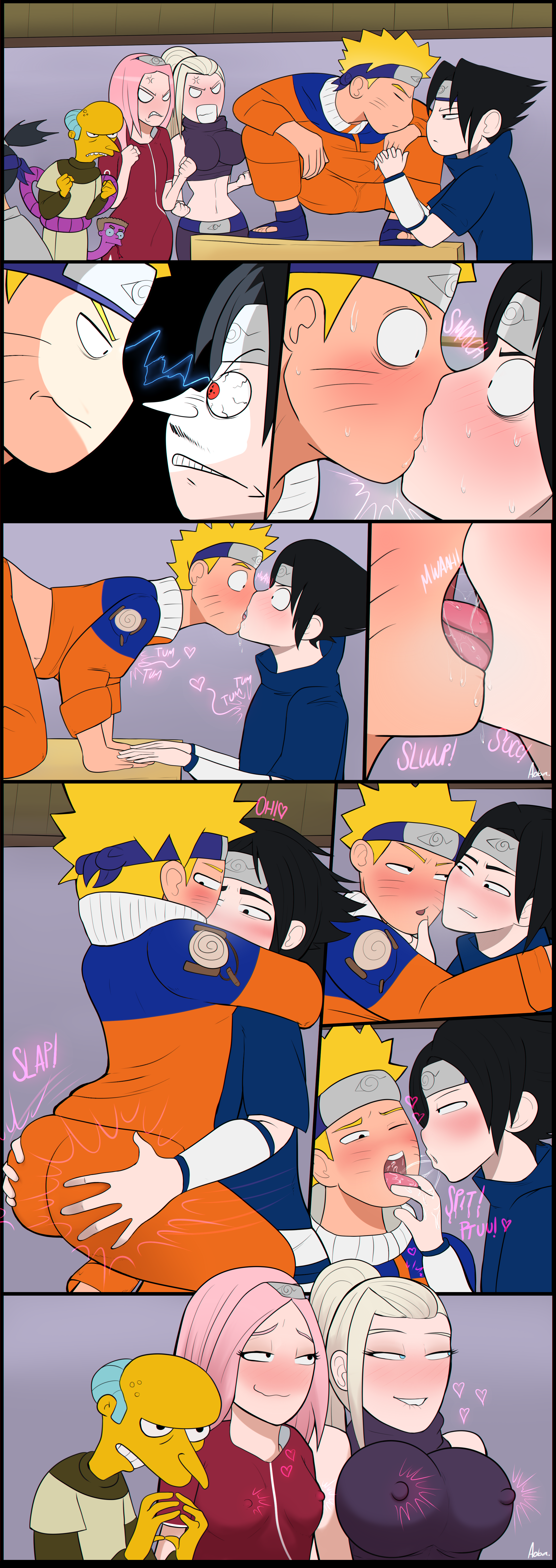 Naruto And Sasuke Kiss