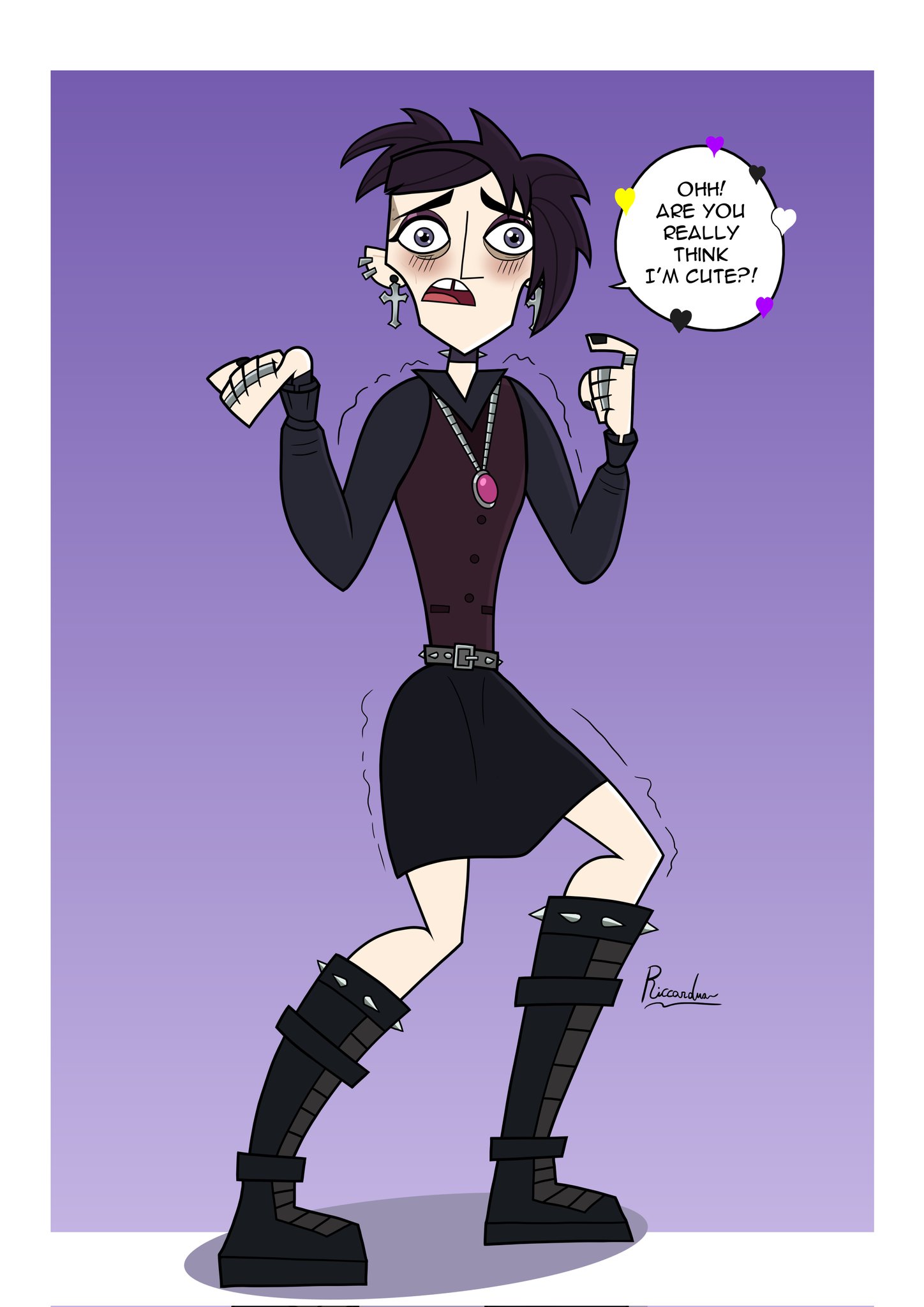 Drawing Tristan, the new contestant from Disventure Camp 4