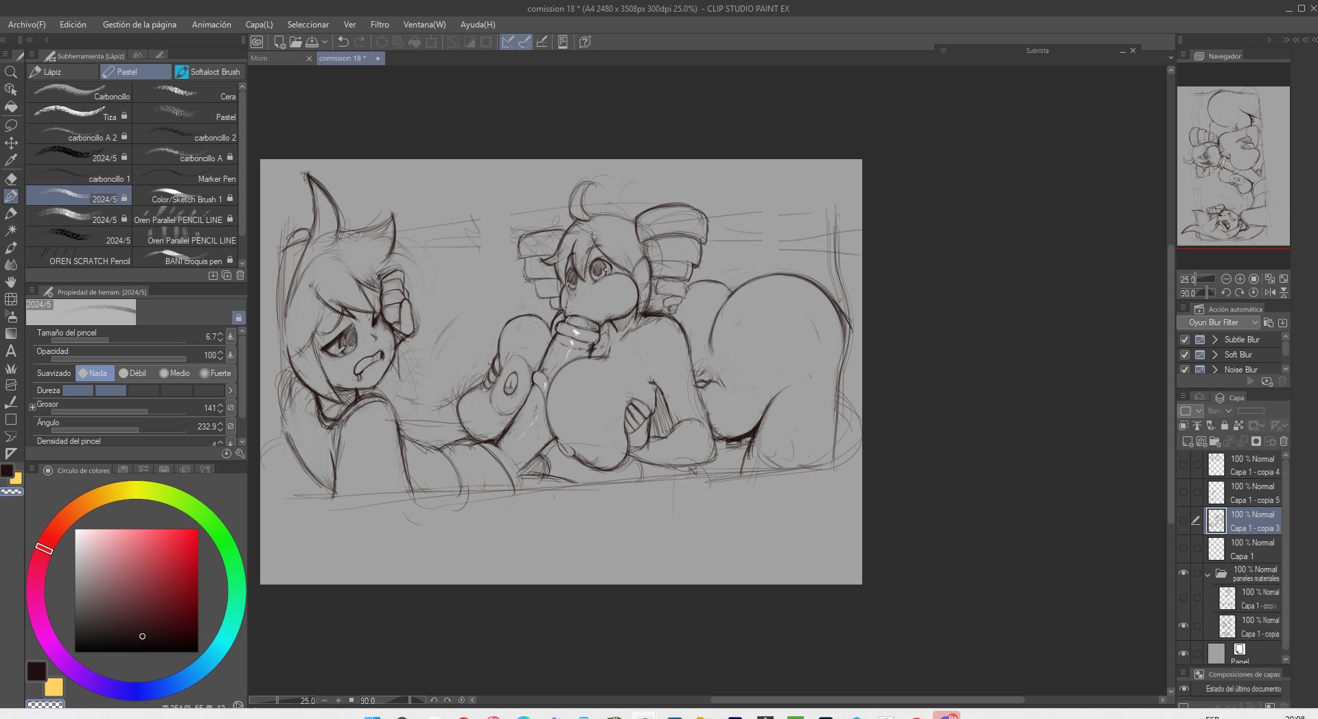 drawing a little, I'm also going to do a survey.