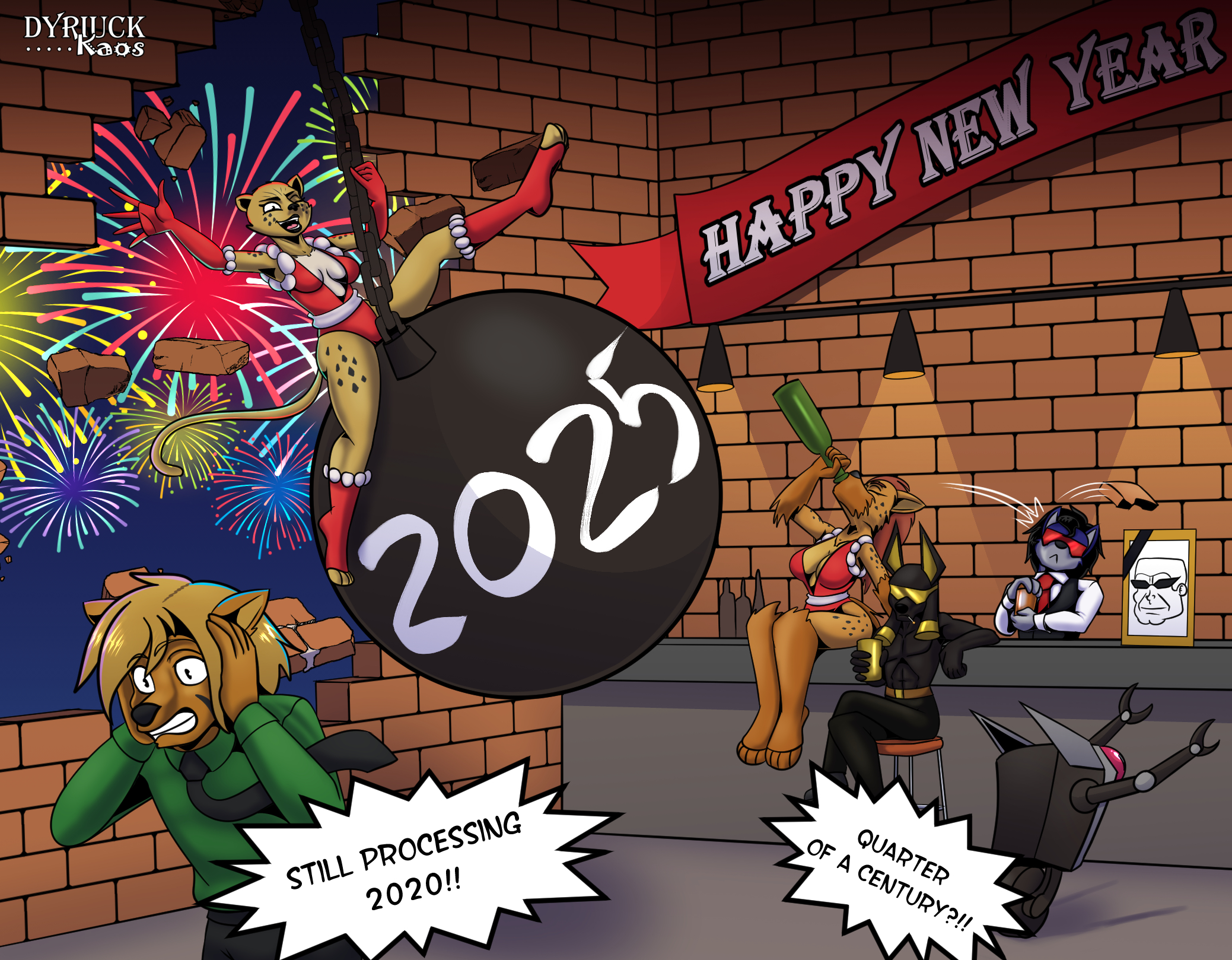 i know is kinda late, but a new year commission i do for a friend