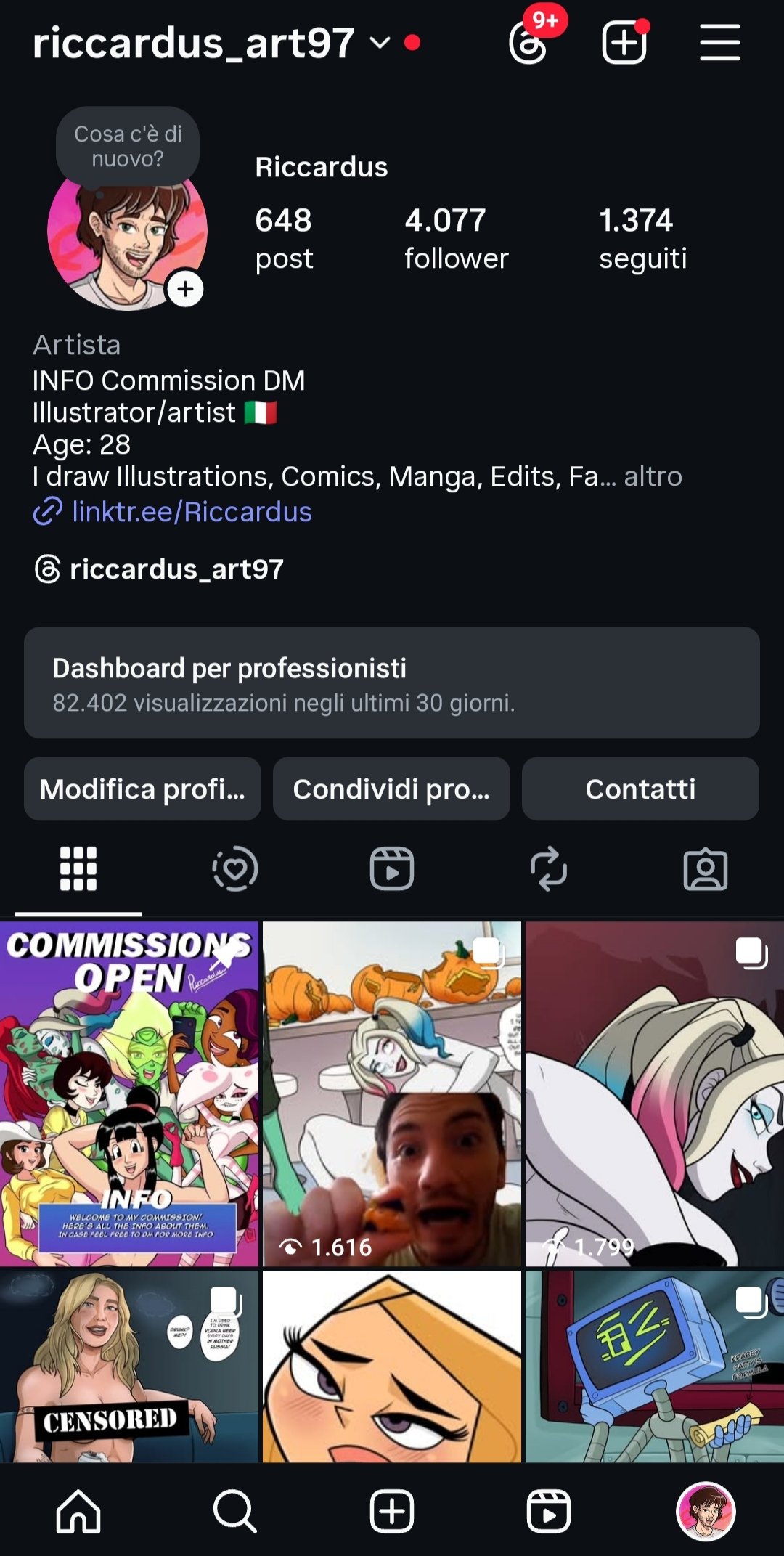 Go follow me on Instagram! I’ll be mostly posting SFW and NSFW (censored) content there.