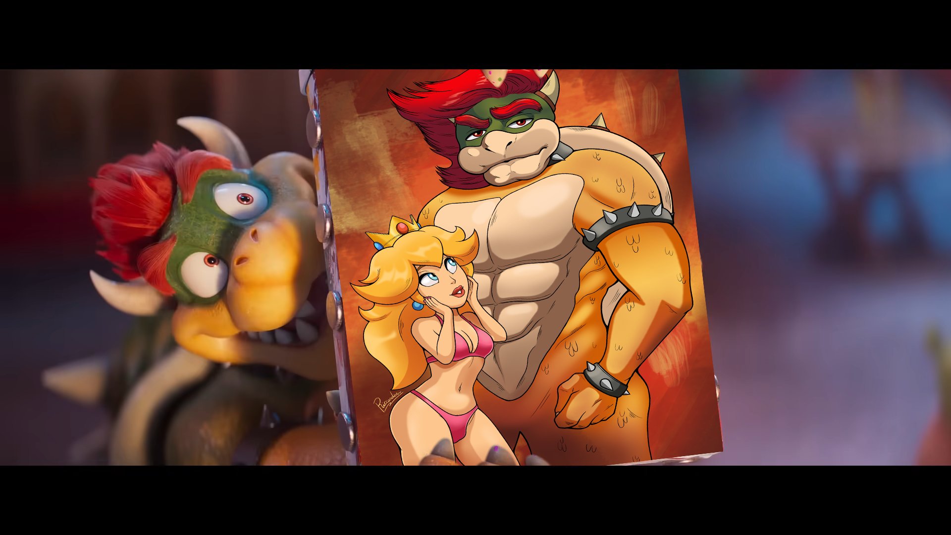 King Bowser is very glad to show my drawing for him