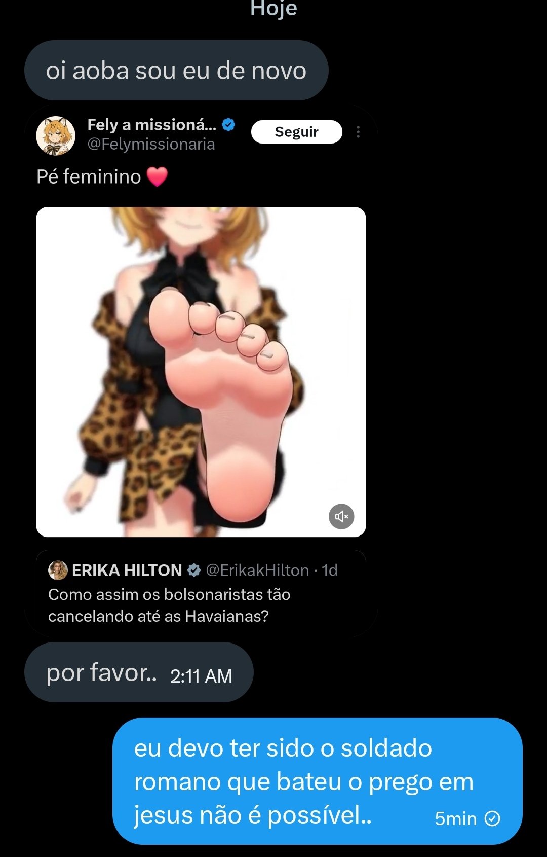 não é possível uma porra dessas man