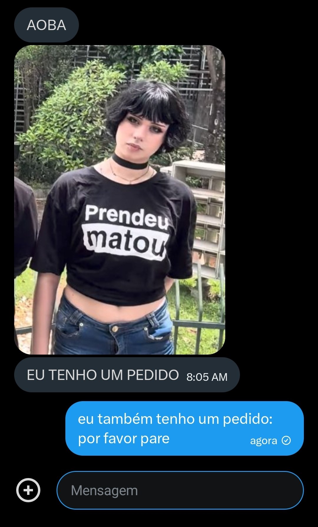 eu não aguento mais