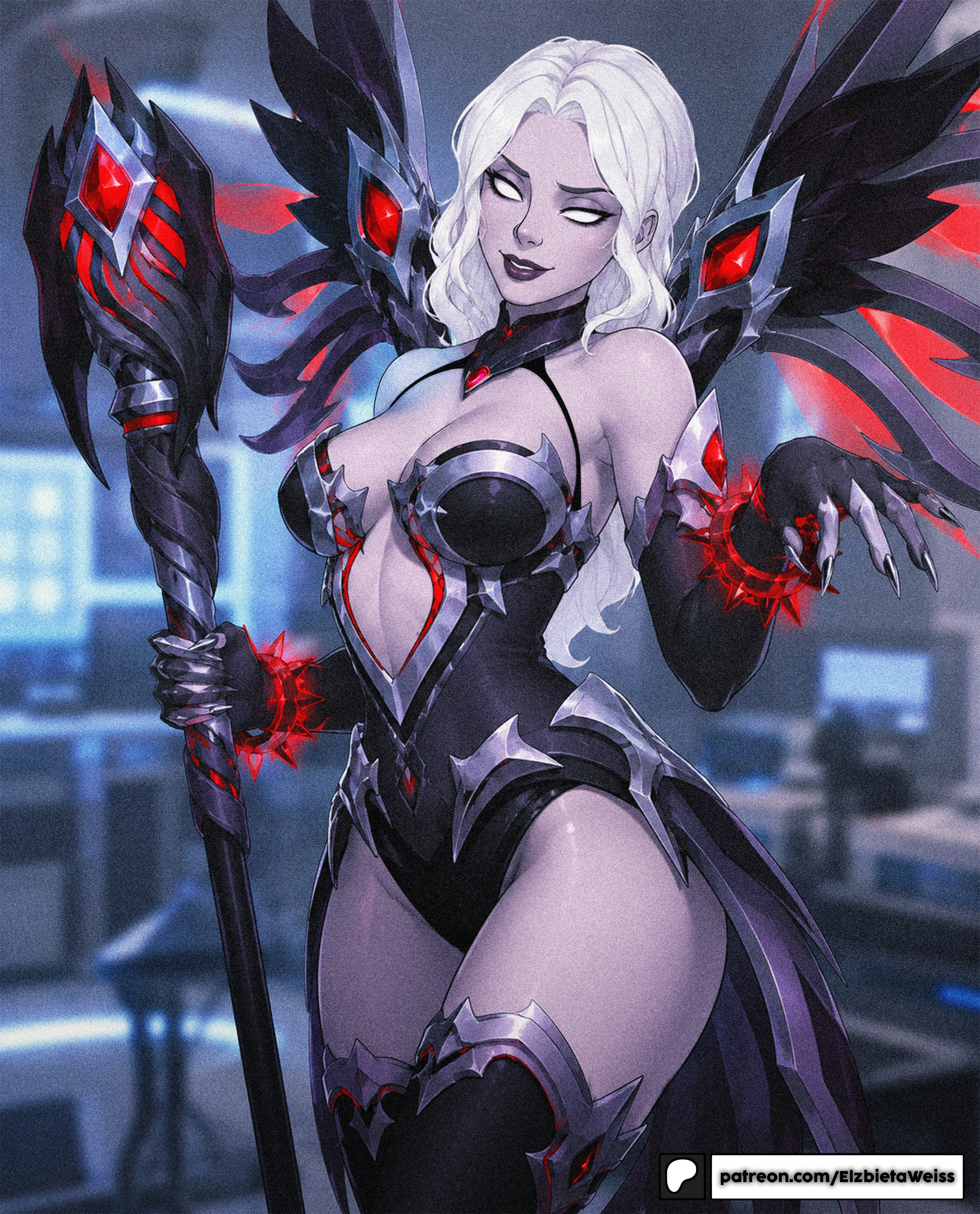 Mercy Fallen Angel One & Concept Art